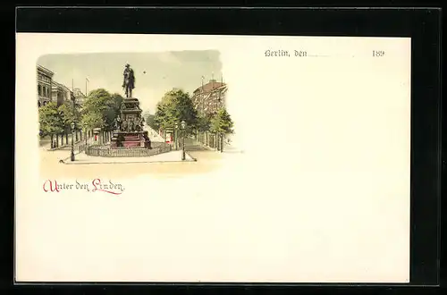 Lithographie Berlin, Unter den Linden