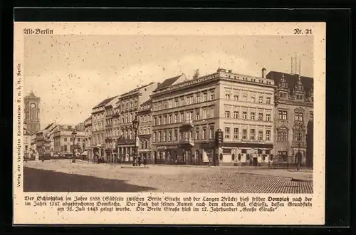 AK Berlin, Schlossplatz im Jahre 1888