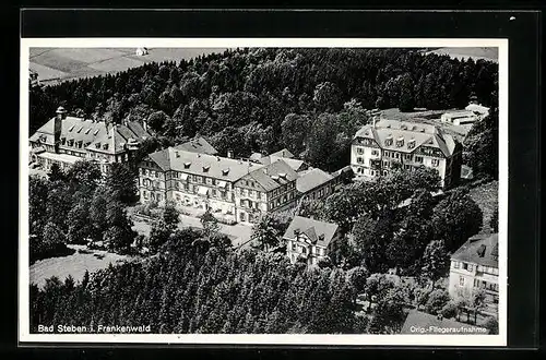 AK Bad Steben i. Frankenwald, Fliegeraufnahme