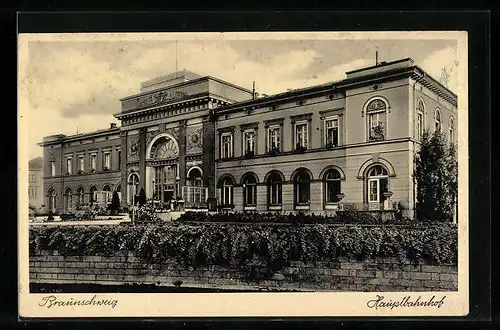 AK Braunschweig, Ansicht vom Hauptbahnhof