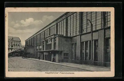 AK Berlin, Hauptbahnhof Friedrichstrasse