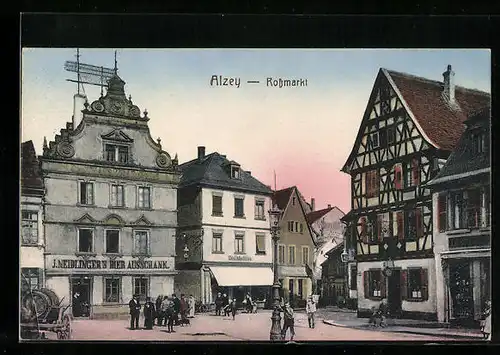 AK Alzey, Partie am Rossmarkt