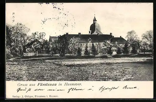 AK Fürstenau i. Hann., Blick zum Schloss