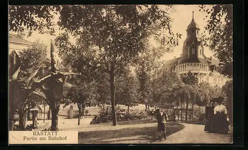 AK Rastatt, Partie am Bahnhof