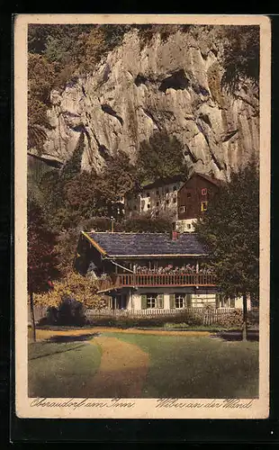 AK Oberaudorf am Inn, Weber an der Wand