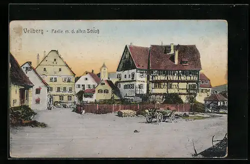 AK Vellberg, Partie mit dem alten Schloss