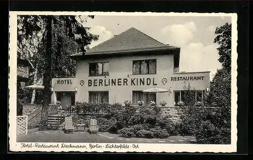 AK Berlin-Lichterfelde, Hotel-Restaurant Dieckmann, Inh. Adolf Liersch, Wilhelmstrasse 13a