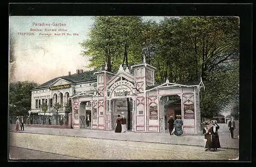 AK Berlin-Treptow, Gasthaus Paradies-Garten