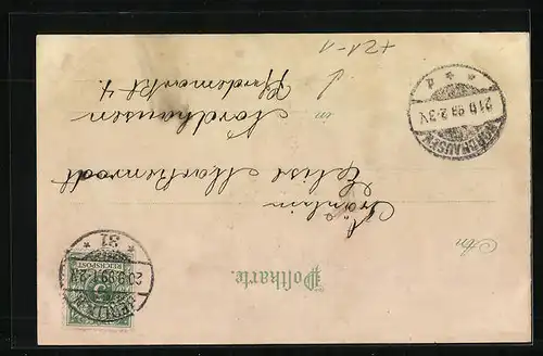 Lithographie Berlin, Neuer Dom, Halt gegen das Licht: Vollmond