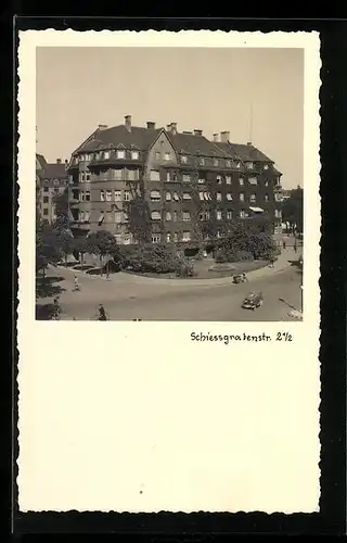 AK Augsburg, Gebäude in der Schiessgrabenstrasse 2 1 /2