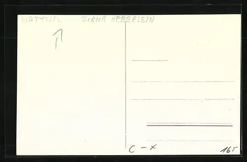 AK Wattwil, Firma Heberlein & Co. AG aus der Vogelschau