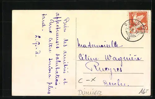 AK Duillier, Ansicht eines Gutshofes