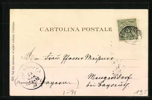 Lithographie Pallanza, Panorama