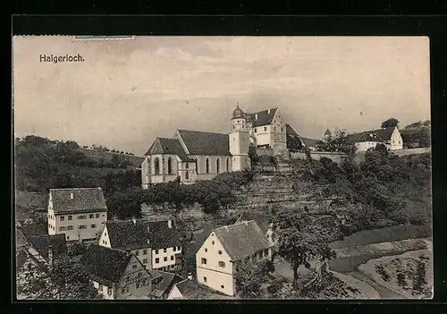 AK Haigerloch, Ortsansicht aus der Vogelschau