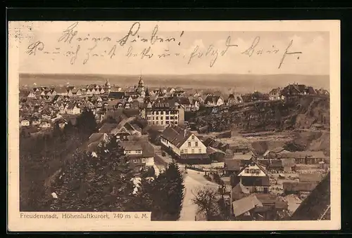 AK Freudenstadt, Gesamtansicht aus der Vogelschau