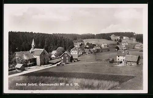 AK Kniebis (württ. Schwarzwald), Ortsansicht aus der Vogelschau