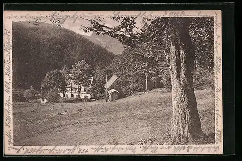 AK Ansprung bei Zöblitz, Wanderheim Hüttstadtmühle