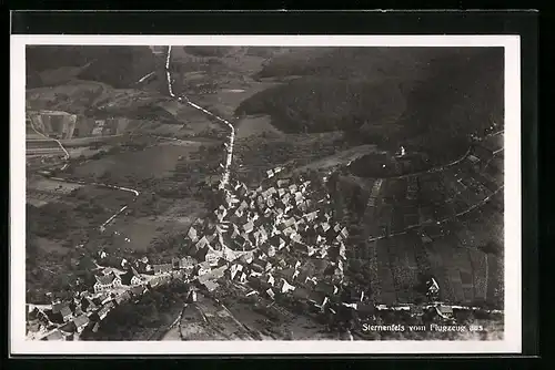 AK Sternenfels, Gesamtansicht vom Flugzeug aus