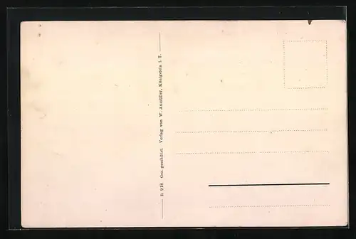 AK Königstein i. T., Ortsansicht mit Ruine