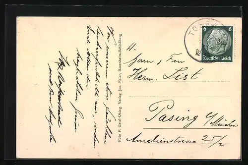 AK Törwang /Bayr. Oberland, Blick zum Ort mit Kirche