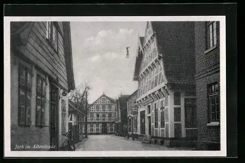 AK Jork im Altenlande, Strassenpartie
