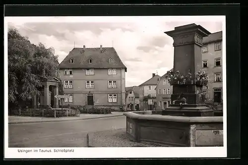 AK Usingen im Taunus, Schlossplatz
