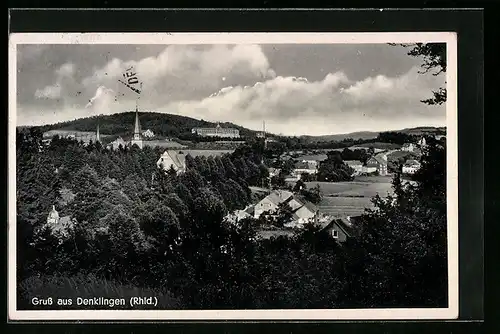 AK Denklingen (Rhld.), Totalansicht aus der Vogelschau