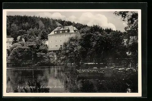 AK Bad Elster, Gasthof Goldner Anker am Gondelteich