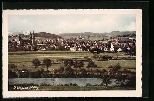 AK Kempten i. Allgäu, Ortsansicht aus der Ferne