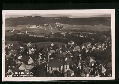 AK Bad Dürrheim, Gesamtansicht vom Flugzeug aus