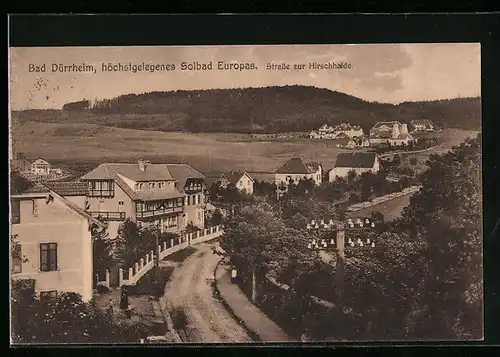 AK Bad Dürrheim, Strasse zur Hirschhalde