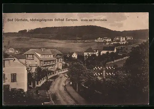 AK Bad Dürrheim, Strasse zur Hirschhalde