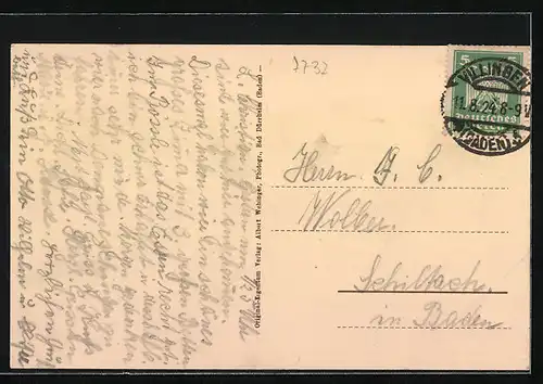 AK Bad Dürrheim, Strasse zur Hirschhalde