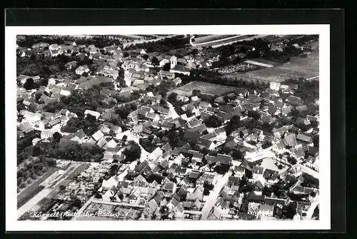AK Kürzell / Baden, Ortsansicht aus der Luft