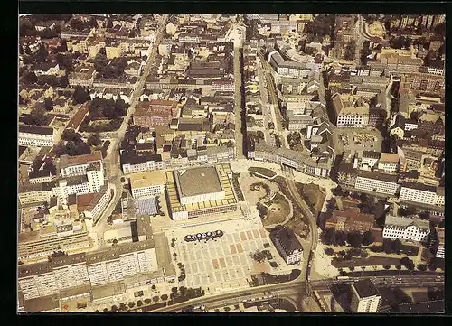 AK Gera, Zentrum der Stadt vom Flugzeug aus