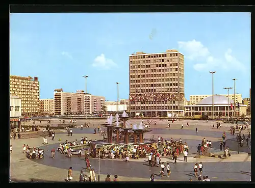 AK Berlin, Alexanderplatz aus der Vogelschau