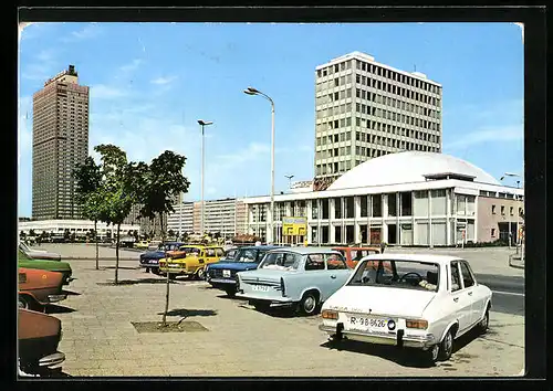 AK Berlin, Alexanderplatz mit den Hochhäusern