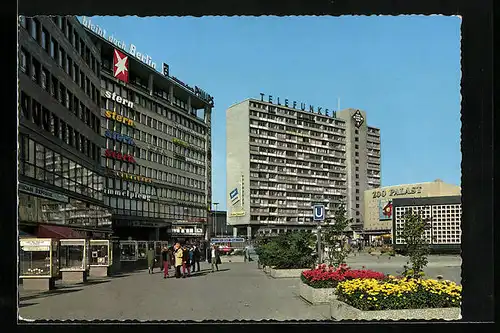 AK Berlin, Hochhäuser am Zoo Breitscheidplatz