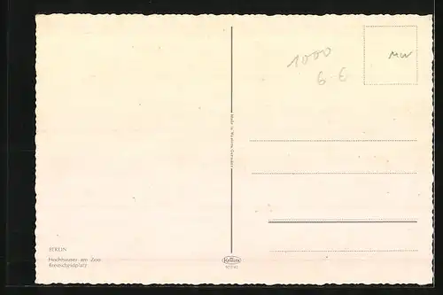 AK Berlin, Hochhäuser am Zoo Breitscheidplatz