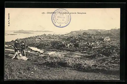 AK Chausey, Vue gènèrale prise du Sèmaphore