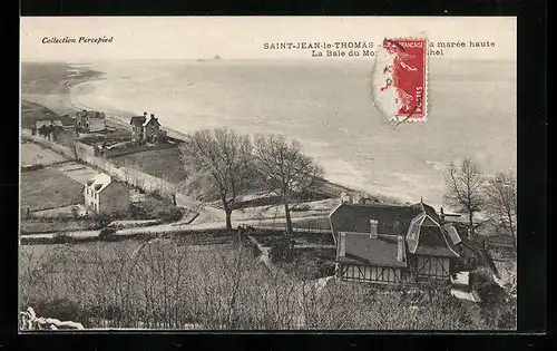AK Saint-Jean-le-Thomas, Vue generale de la Plage