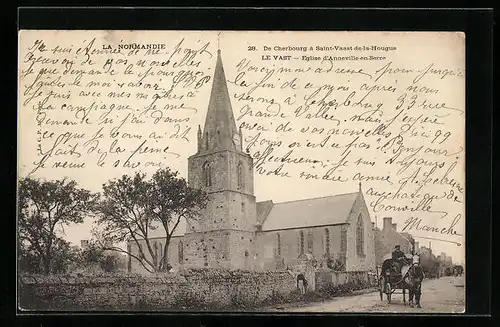 AK Le Vast, Eglise d`Anneville-en-Serre