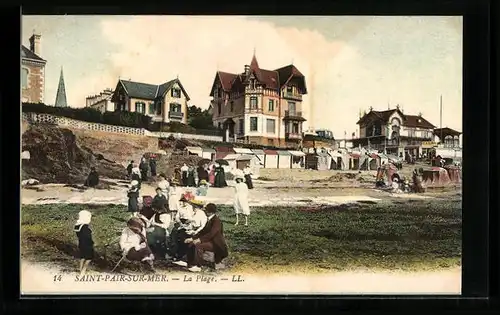 AK Saint-Pair-sur-Mer, La Plage