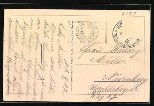 AK Egloffstein /Fränk. Schweiz, Teilansicht südwestlich