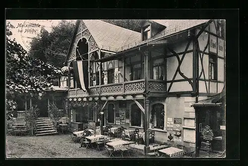 AK Dresden-Pillnitz, Gasthaus Meixmühle