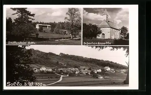 AK Solla b. W., Teilansicht, Schullandheim, Schartenkapelle