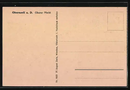 AK Obernzell a. D., Oberer Markt