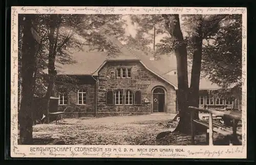AK Czorneboh, Bergwirtschaft Czorneboh, Nach dem Umbau 1924