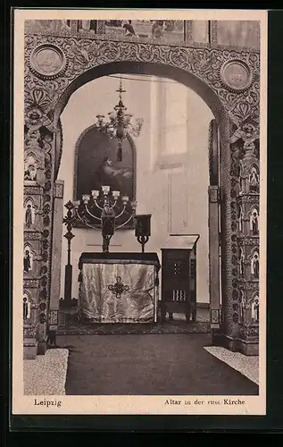 AK Leipzig, Altar in der russischen Kirche