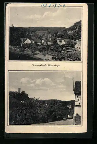 AK Tautenburg, Panorama, Ortspartie